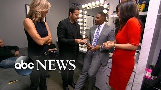 Magician David Blaine performs tricks on GMA [upl. by Kuster627]