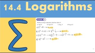 144 Logarithms PURE 1 Chapter 14 Exponentials and logarithms [upl. by Rafiq281]