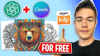 How to Create a Coloring Book for FREE with AI and Canva Amazon KDP [upl. by Gent396]