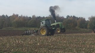 SpeedPloughingHastighetsPlöjning Laholm 2018 John Deere VS Volvo BM [upl. by Ajed]