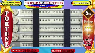 Tripura Fortune Lottery Live Day draw On 25102024 At 0300 PM Live From Agartala [upl. by Retsim]