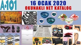 OKUNAKLI I A101 16 OCAK 2020 PERŞEMBE KATALOĞU I A101 Aktüel I A101 İNDİRİMLERİ I A101 NET KATALOG [upl. by Ynaffet]