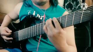 IBANEZ RGMS8 8 STRING METAL RIFF TEST [upl. by Robbin605]