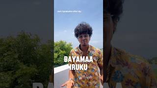 Bayama irruku 😭😂 comedy trending tamil [upl. by Annek115]