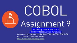 COBOL Assignment 9  Emp salary calculation based on rating [upl. by Pavier]