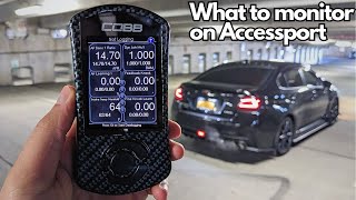 Cobb Accessport Best Gauges to Monitor [upl. by Anifled]