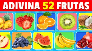 Adivina la Fruta en 3 Segundos 🍍🍓🍌  52 Diferentes Tipos de Frutas [upl. by Mazonson202]