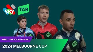 MELBOURNE CUP  WHAT THE JOCKEYS SAID [upl. by Ehrsam78]