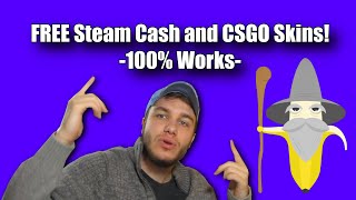 How To Earn Bananas To Get FREE CSGO Skins and Get Free Steam Cash On Bananatic [upl. by Tohcnarf]