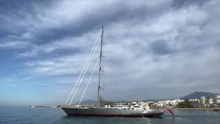 77m Sail Yacht M5 ex Mirabella V in Puerto Banus [upl. by Darreg]