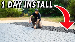 Easiest Patio Pavers Youll Ever Install [upl. by Aloap]