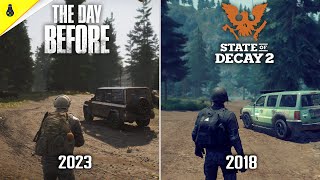 The Day Before vs State of Decay 2  Details and Physics Comparison [upl. by Selinda]