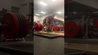 Beltless Deficit Deadlift 500x6 pr [upl. by Nylitsirk408]