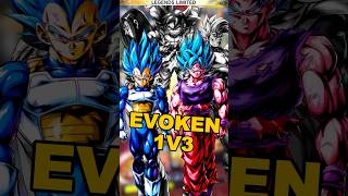 INSANE EVOKEN 1v3 CLUTCH  dblegends dbl dragonballlegends dblshorts [upl. by Thorwald]