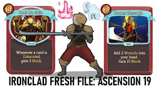 Slay the Spire Ironclad Fresh File Ascension 19 AGAIN [upl. by Airdnaxela]