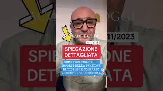 Come verificare gli importi della pensione di dicembre 2023 youtube youtubeshorts letstalk yes [upl. by Lebaron803]