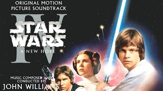 Star Wars Episode IV A New Hope 1977 Soundtrack 21 The Tractor Beam Chasm Crossfire Medley [upl. by Debo904]