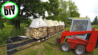 Relocating Firewood Is Easy  NO Stacking [upl. by Dickens]