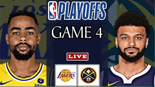 GAME 4  DENVER NUGGETS vs LOS ANGELES LAKERS  NBA Playoffs Live Scoreboard [upl. by Paik]