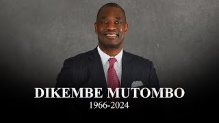 Dikembe Mutombo NBA Hall of Famer dies at 58 [upl. by Ahsinyar]