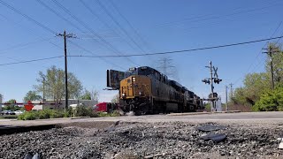 CSX 3249 leads B631 through Sharonville Ohio [upl. by Samal]