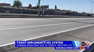 TxDOT implementing new variable speed limits in El Paso [upl. by Nanah]