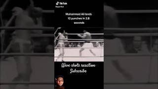 MUHAMMAD ALI LANDS 12 PUNCHES IN 28 SECOND MUHAMMADALI attitude boxing mma legend punches [upl. by Sigismondo]