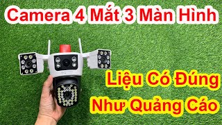 Hướng Dẫn Cài Đặt Và Sử Dụng Camera Yoosee 4 Mắt Ngoài Trời  3 Màn Hình 120 MPX Cao Cấp Nhất 2024 [upl. by Hanikehs]