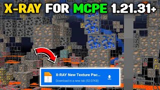 XRAY PACK FOR MINECRAFT PE 12131  New Xray Mod For MCPE 12131 [upl. by Claman996]