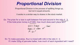 Proportional Division [upl. by Ylil]