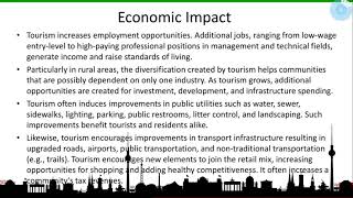 Economical Impact of tourism  Impact of tourism on economy [upl. by Sophey]