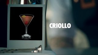 CRIOLLO DRINK RECIPE  HOW TO MIX [upl. by Shishko]