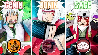 Becoming All Forms Of JIRAIYA in 24 Hours  Shindo Life Roblox [upl. by Shae]