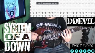 System of a Down  Ddevil Guitar cover Tab [upl. by Edrick]