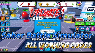 UPDATE1 Saber Battle Simulator All Working Codes for June 2024 [upl. by Encrata]