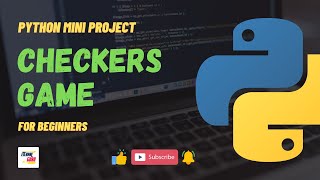 18 Checkers Game  Python Mini Project  Beginner Level  Jr Eternal [upl. by Ainex686]