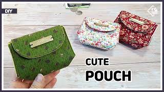 DIY Gift idea Coin amp card purse made in 5 minutes  free pattern Tendersmile Handmade [upl. by Hairym]