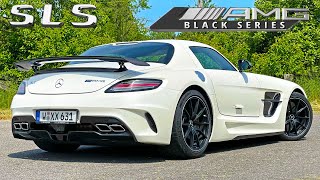 1000000 SLS BLACK SERIES is the ULTIMATE AMG  REVIEW on Autobahn [upl. by Alaecim]