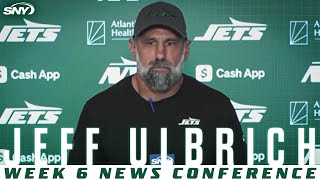 Jeff Ulbrich reacts to being named Jets interim head coach after Robert Saleh firing  SNY [upl. by Ahsak]