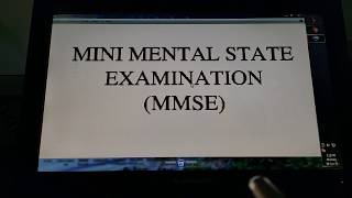 Mini Mental State Examination II B Sc Nursing 3rd Year II Mental Health Nursing II [upl. by Ahsienad]