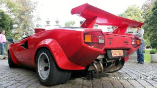 Lamborghini Countach 5000 QV w Kreissieg exhaust [upl. by Nerval]