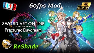 Sword Art Online Fractured Daydream 60FPS MOD FSR 4K l Ryujinx 111403 l NS ReShade Gameplay [upl. by Yssenhguahs]