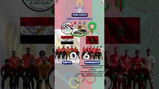 JuegosOlimpicosParis2024 FutbolMasculino TeecerPuesto Egipto 0  6 Marruecos Medalladebronce [upl. by Kensell]