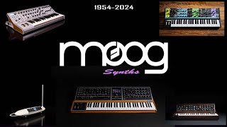 Moog Synths History by year [upl. by Krissie]