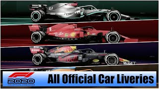 F1 2020 – All Official Car Liveries Showcase [upl. by Gav]