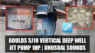 GOULDS SJ10 VERTICAL DEEP WELL JET PUMP 1HP  UNUSUAL SOUNDS RESOLVED  Bilas Tv [upl. by Akahs278]