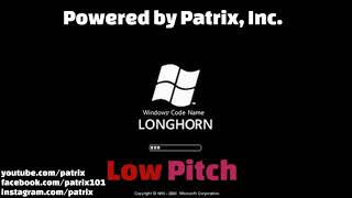 Windows Longhorn Startup Sound Low Pitch [upl. by Lanie]