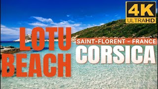 ⛱️CORSICACorse  SaintFlorent amp LOTU Beach 🚤⛱🏝 4K  Drone [upl. by Tarttan216]