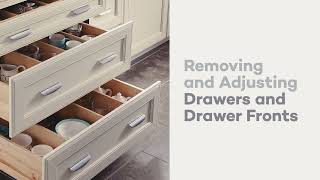 How to Remove and Adjust KraftMaid Drawers and Drawer Fronts [upl. by Ire]