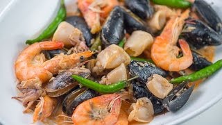 Seafood Bicol Express Recipe  How to Cook Bicol Express  Panlasang Pinoy [upl. by Aidas841]